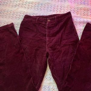 Jean St. Germain Paris burgundy corduroy pants